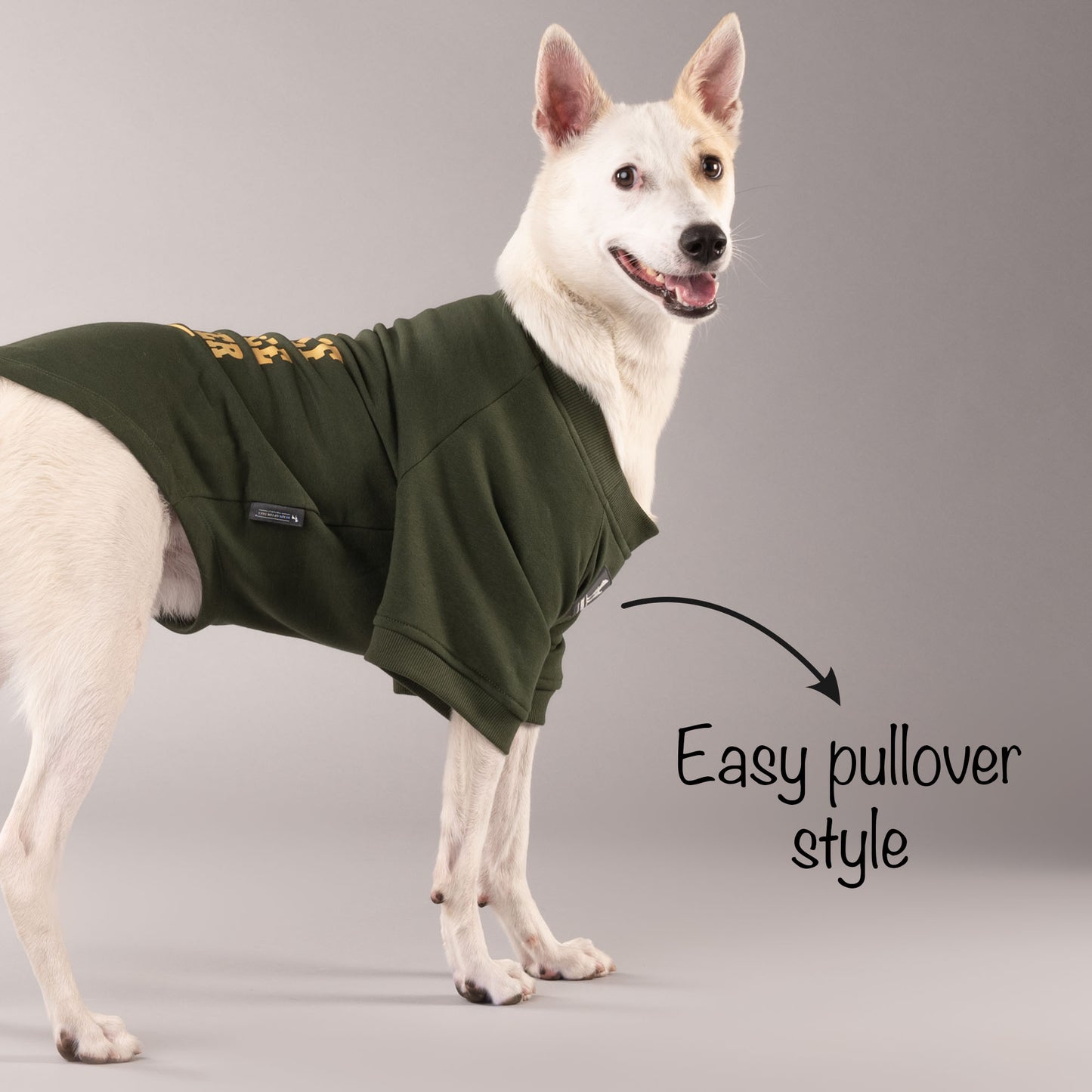 HUFT Chief Cuddle Officer Pet Sweatshirt - Green - Heads Up For Tails