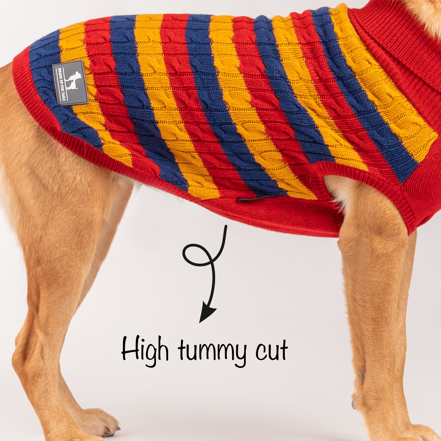 HUFT Classic Stripe Pet Sweater - Multicolour - Heads Up For Tails
