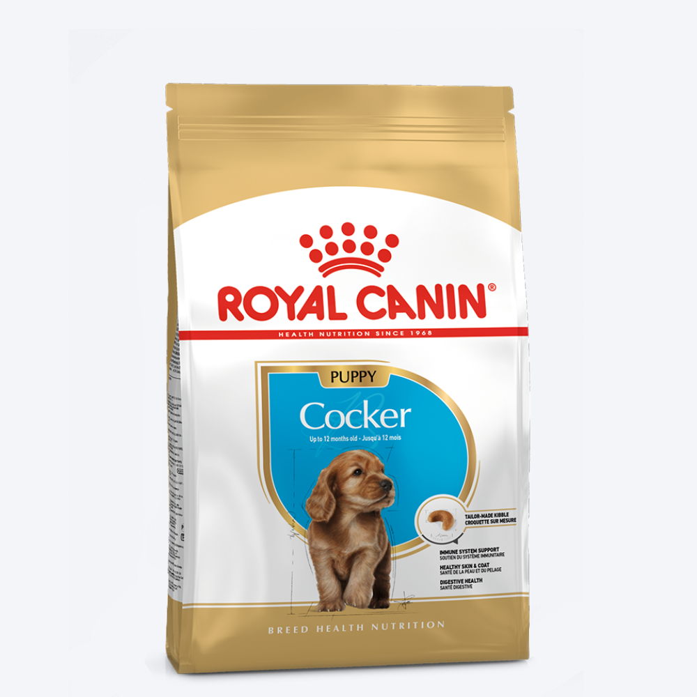Royal Canin Cocker Junior Food for Puppies - 3 kg - Heads Up For Tails