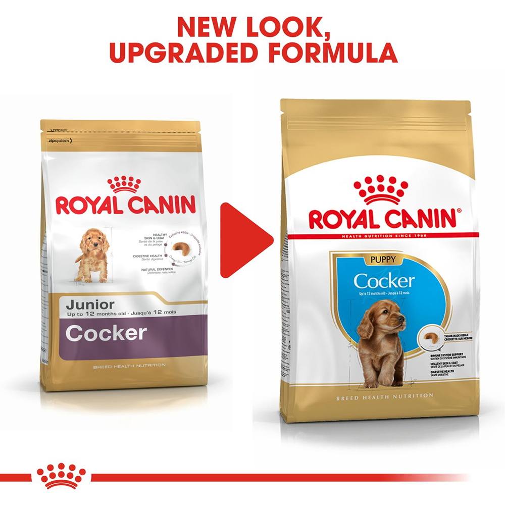 Royal Canin Cocker Junior Food for Puppies - 3 kg - Heads Up For Tails