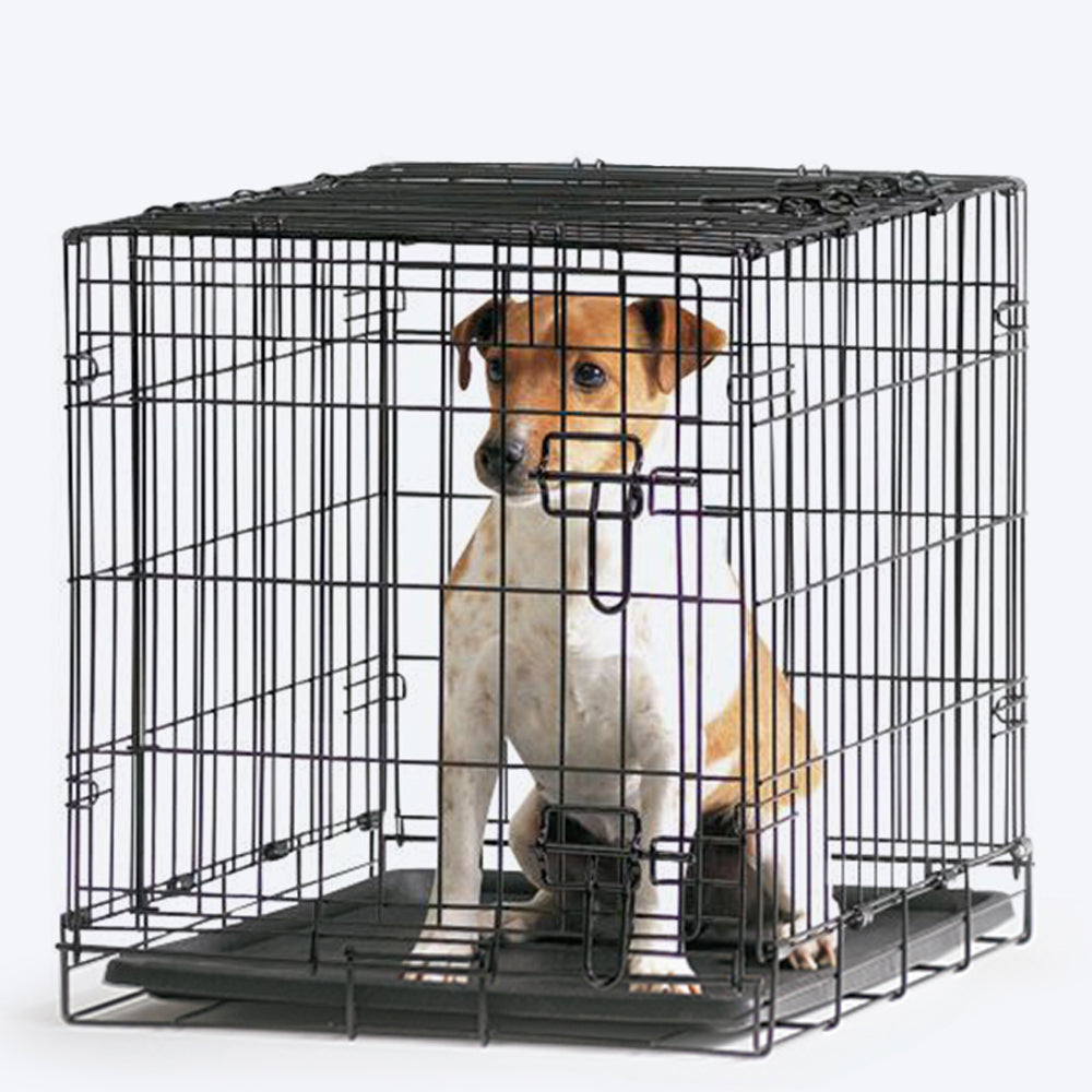 Savic Dog Cottage Cage - Black - Heads Up For Tails