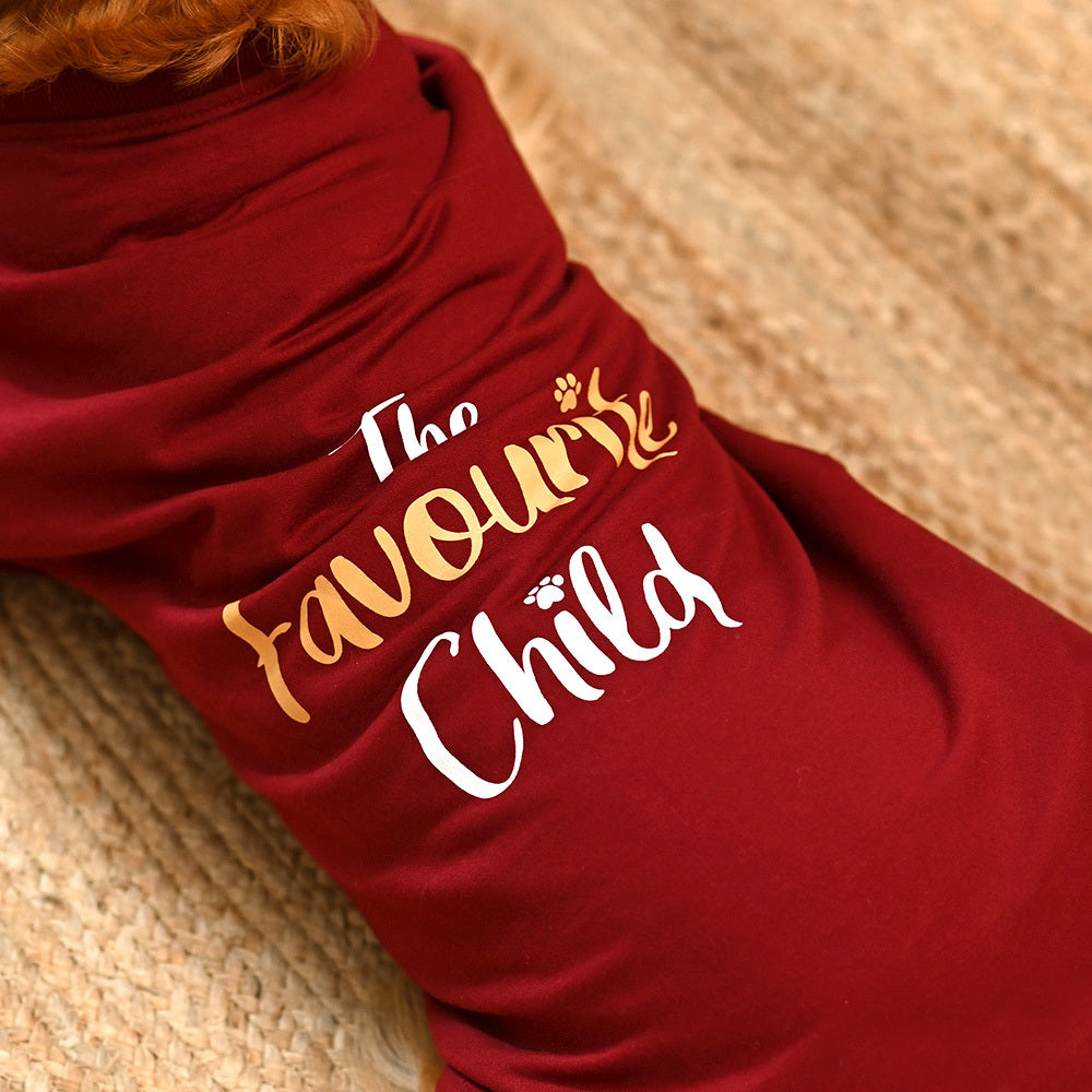 HUFT Printed Dog Sweatshirt - Maroon-4