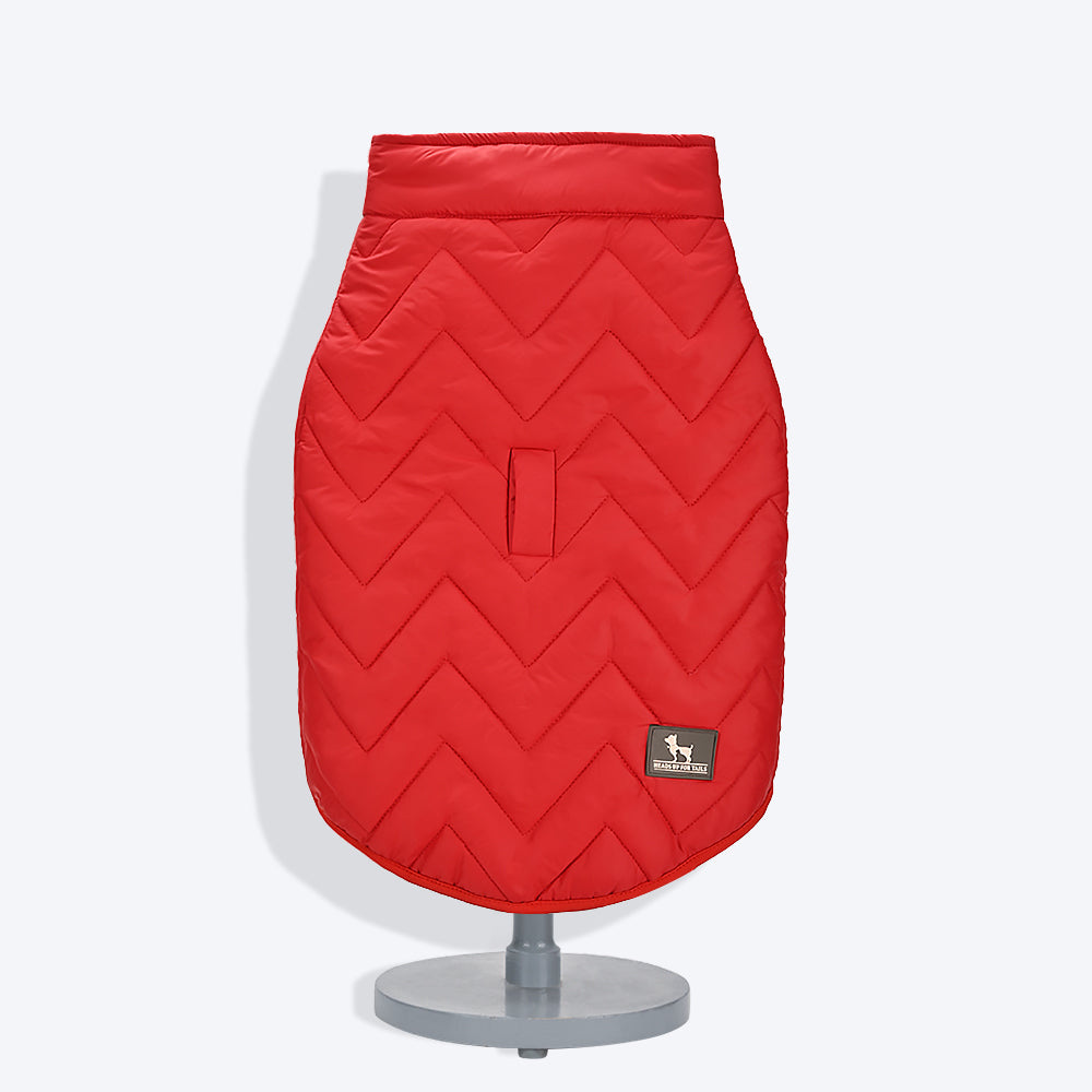 HUFT Wintersong Reversible Dog Jacket - Red - Heads Up For Tails