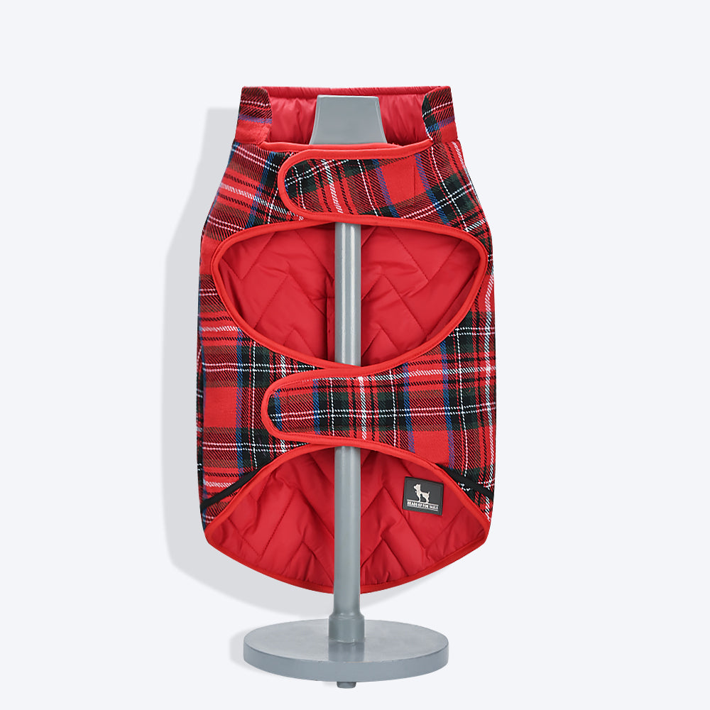 HUFT Wintersong Reversible Dog Jacket - Red - Heads Up For Tails