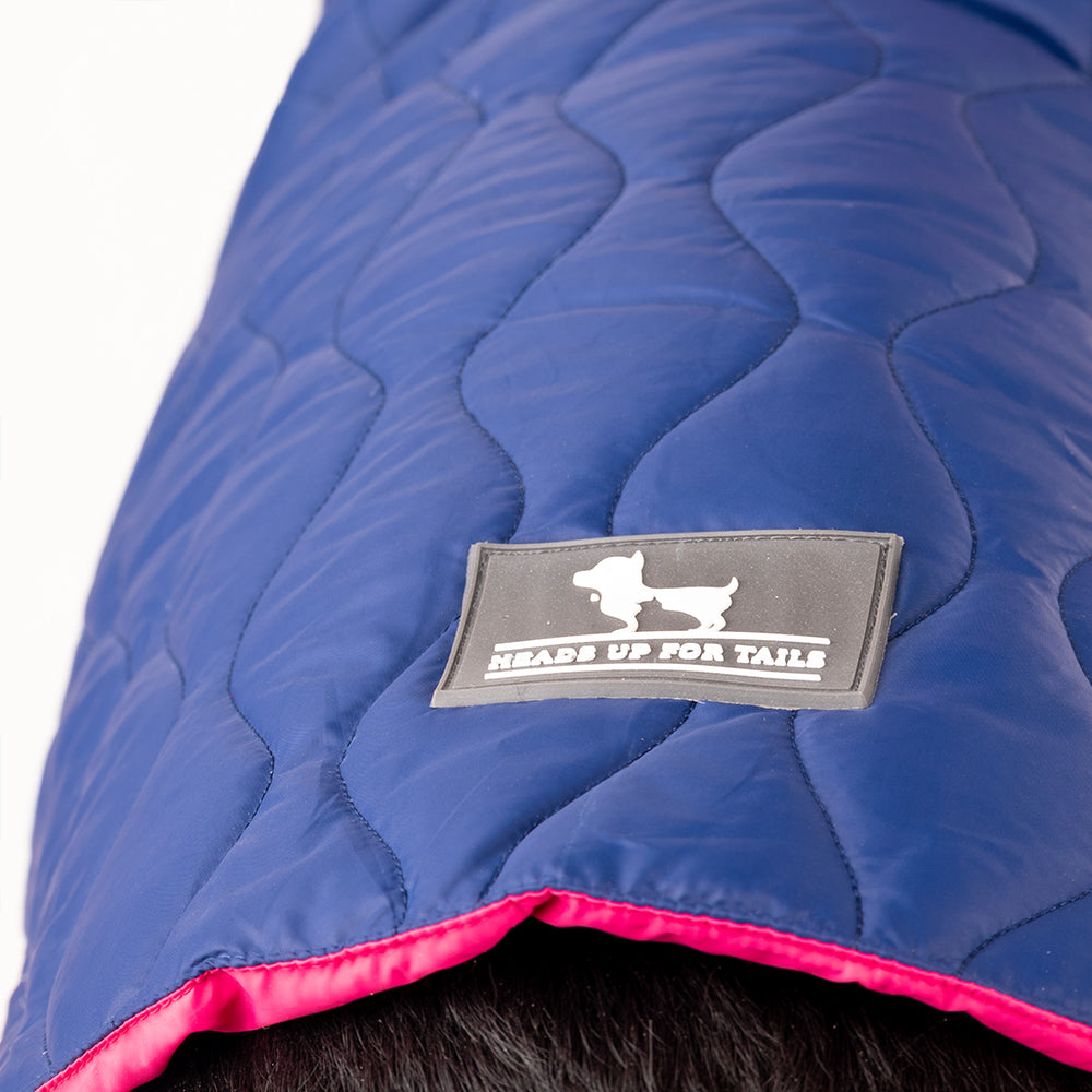 HUFT Cosy Pupper Reversible Dog Jacket - Denim Blue-8