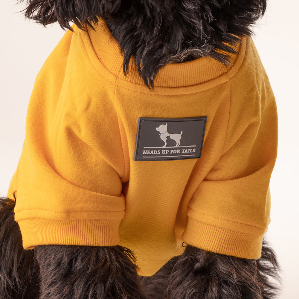 HUFT Best Dog Ever Pet Sweatshirt - Yellow - Heads Up For Tails