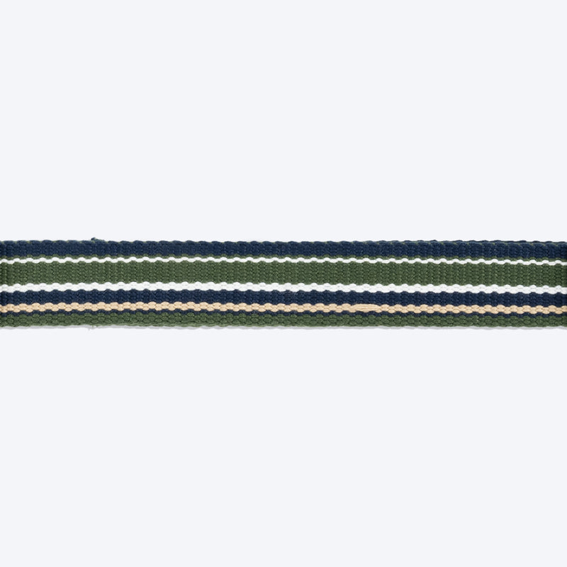 HUFT Vintage Dog Collar - Navy & Green - Heads Up For Tails