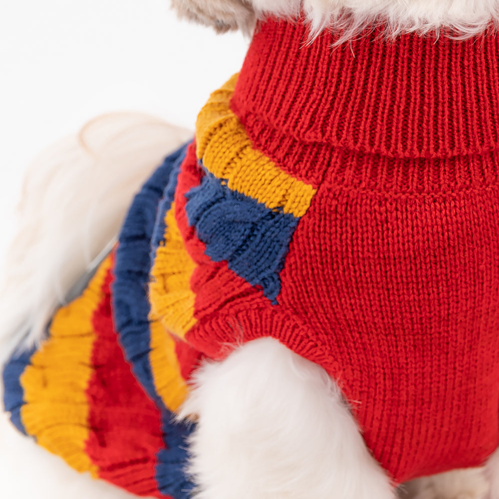 HUFT Classic Stripe Pet Sweater - Multi - Heads Up For Tails
