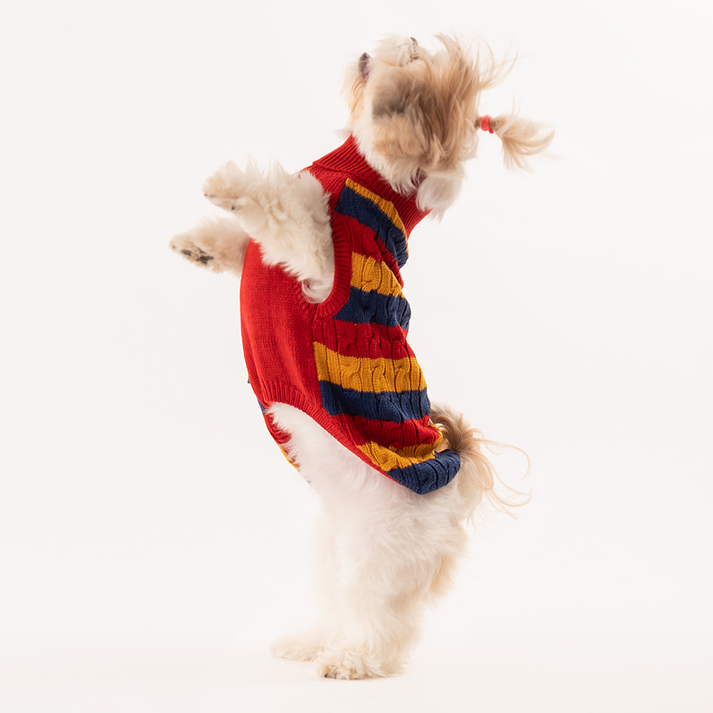 HUFT Classic Stripe Pet Sweater - Multi - Heads Up For Tails