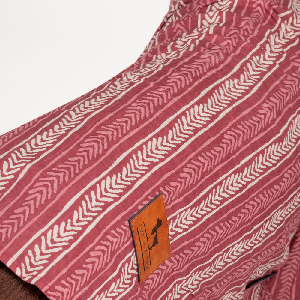 HUFT The Indian Collective Gul Dog Shirt - Maroon - Heads Up For Tails