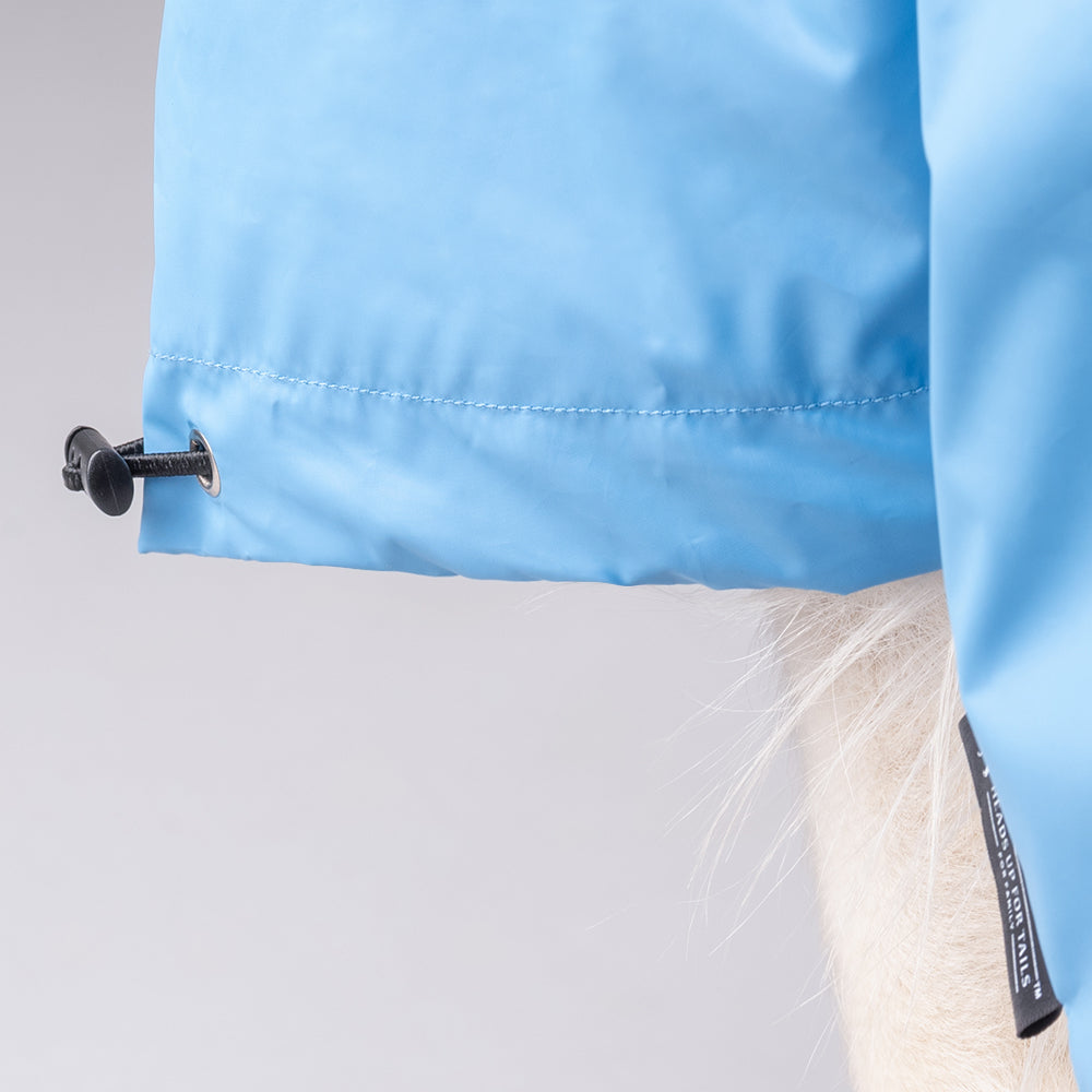 HUFT Drizzle Buddy Dog Raincoat - Sky Blue - Heads Up For Tails