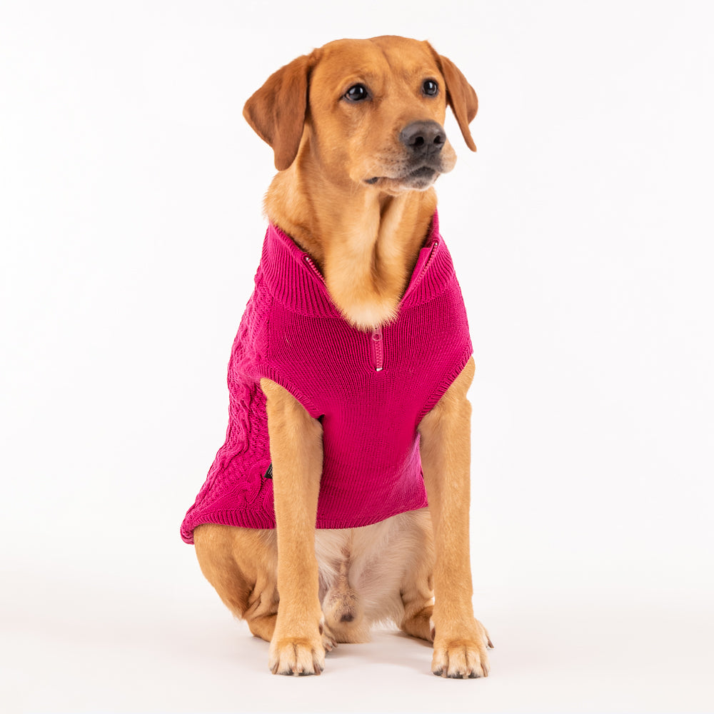 HUFT Cable Knit Sweater - Orchid Flower Pink - Heads Up For Tails