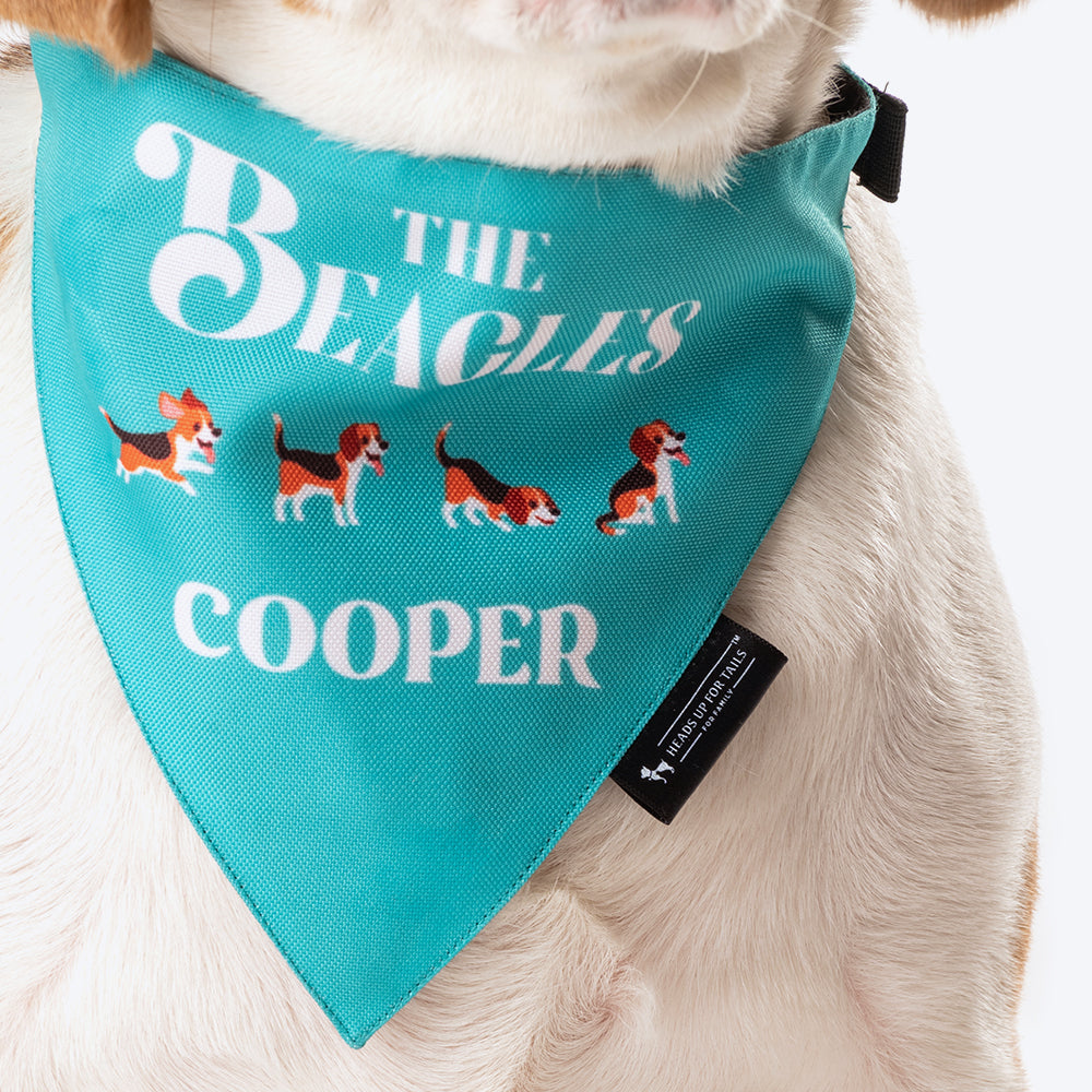 HUFT Personalised The Beagles (Pet¢'¬€¦¡¬'¬¦¡¬'¬€¦¡¬'¬¦¾¢s Name) Bandana - Heads Up For Tails