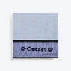 HUFT Cutest Microfiber Towel For Puppy & Kitten - Light Blue - Heads Up For Tails
