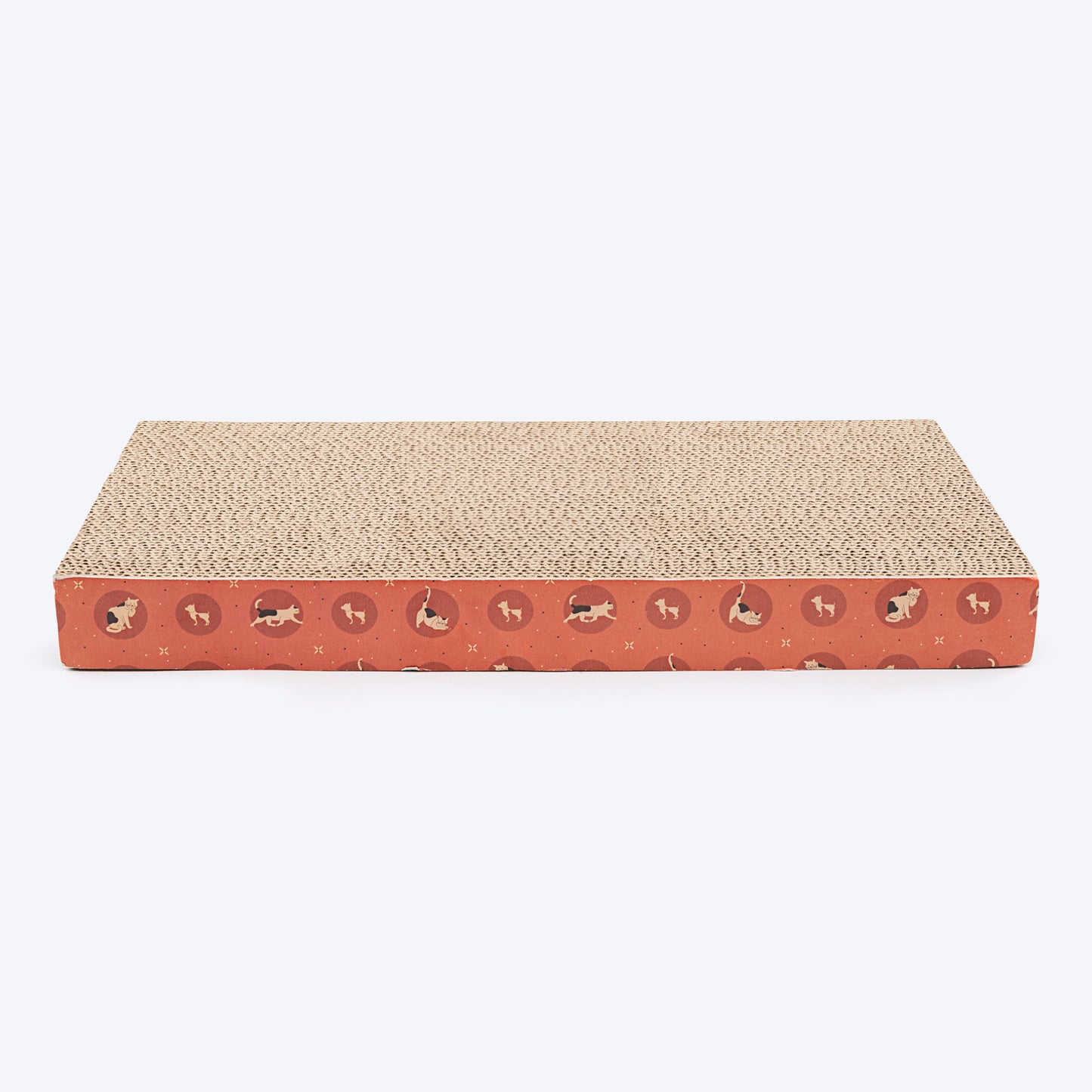 HUFT Purrfect Playground Cat Scratcher - Orange - Heads Up For Tails