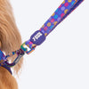 Dash Dog Circle Printed Leash - Violet & Red - Heads Up For Tails