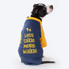 HUFT Less Talkie More Walkie Pet Sweatshirt - Navy - Heads Up For Tails