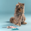 HUFT Cutest Collection Mim and Mo Cat Toys - Blue - Heads Up For Tails