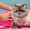 HUFT Cutest Microfiber Towel For Puppy & Kitten - Light Pink - Heads Up For Tails