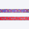 Dash Dog Circle Printed Leash - Violet & Red - Heads Up For Tails