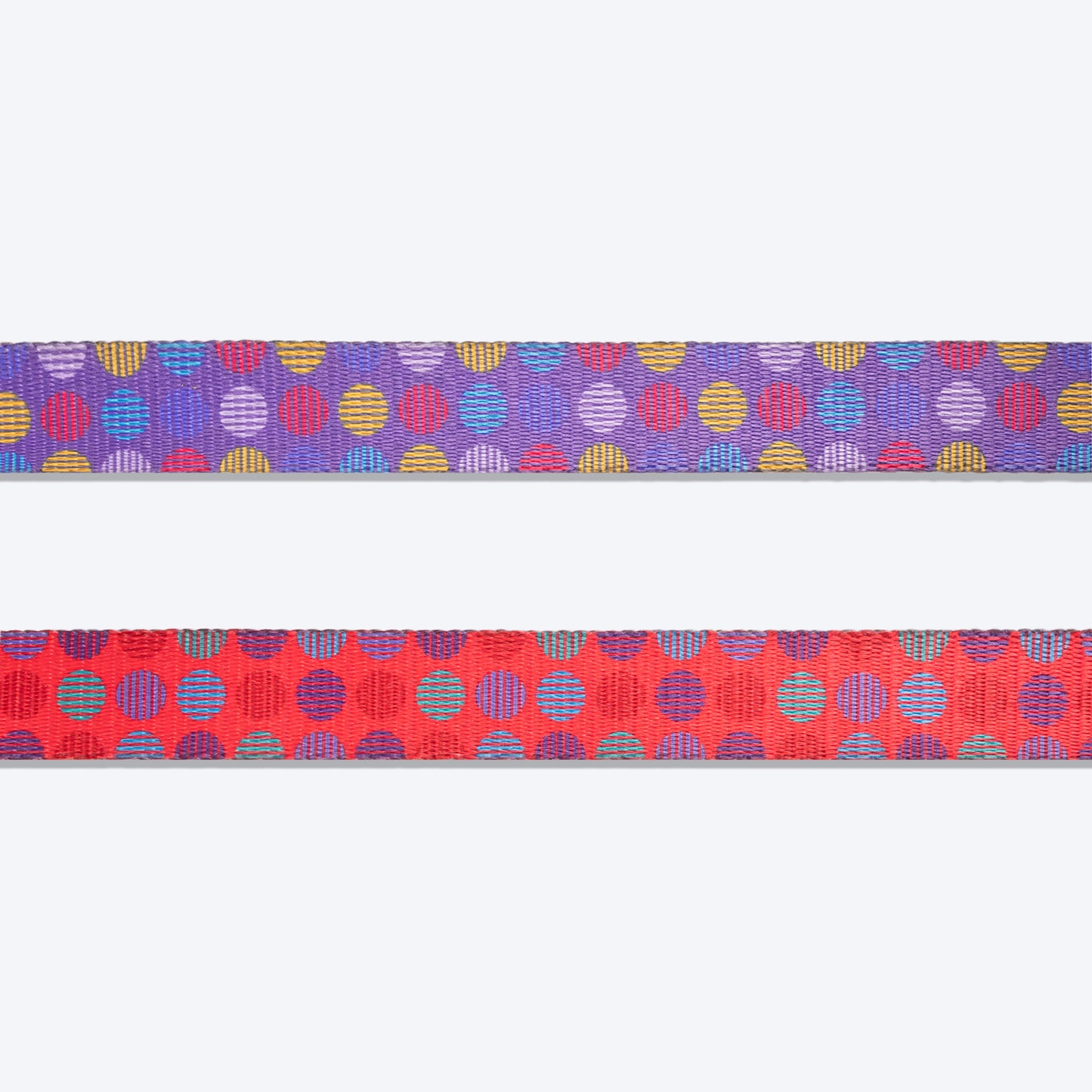 Dash Dog Circle Printed Leash - Violet & Red - Heads Up For Tails