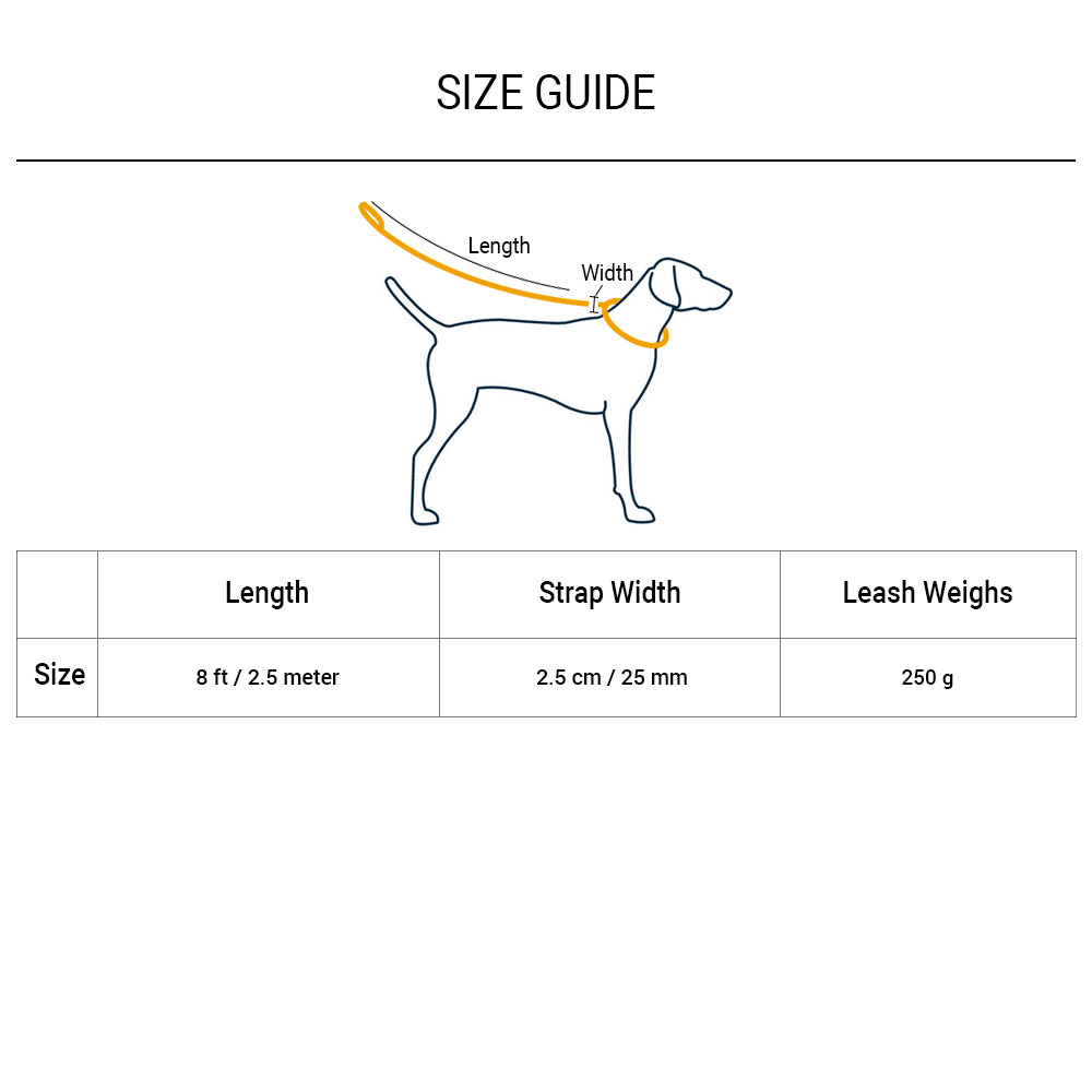 Dash Dog Vertical Pace 6 Way Leash - Multi Colour - Heads Up For Tails