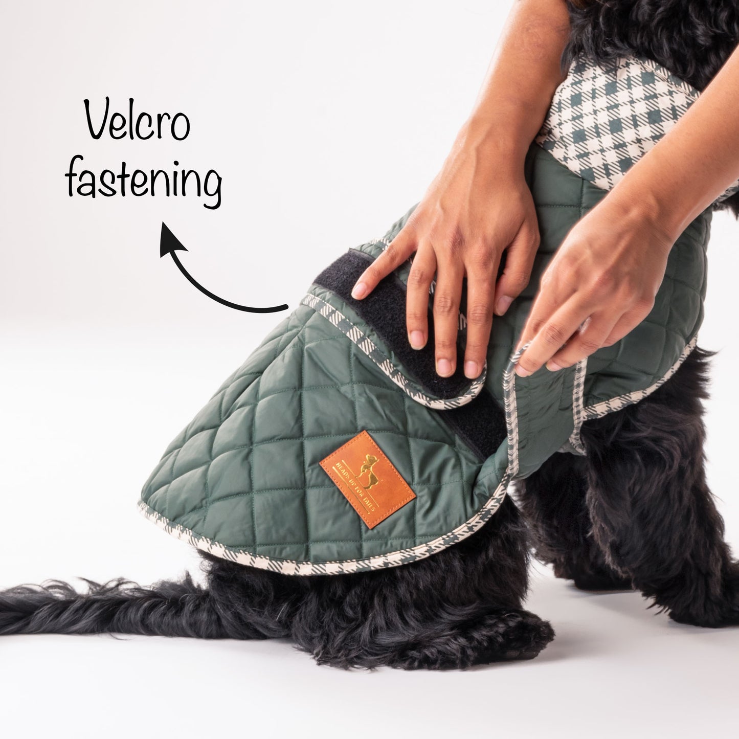 HUFT Grrberry Quilted Dog Jacket- Forest Green - Heads Up For Tails