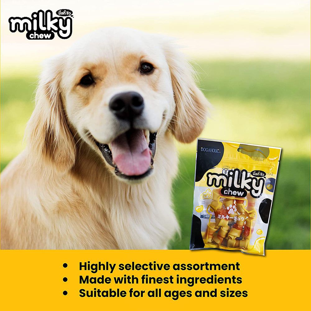Dogaholic Milky Chew Cheese & Chicken Bone - 10 Pcs - 150 g_06