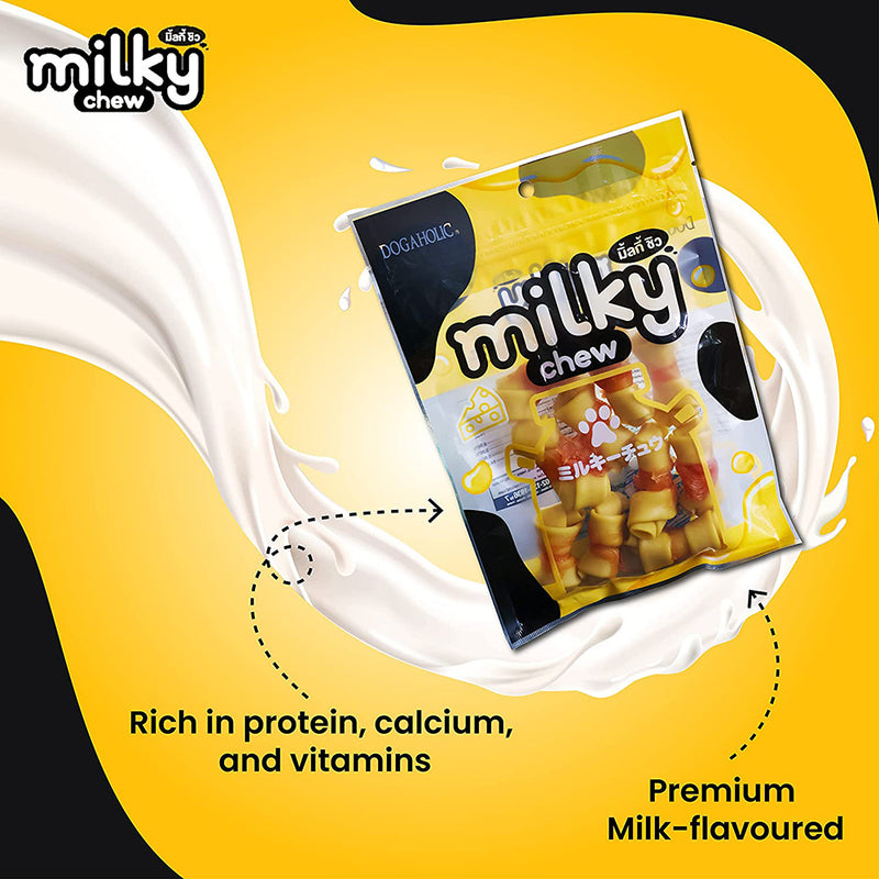 Dogaholic Milky Chew Cheese & Chicken Bone - 10 Pcs - 150 g_04