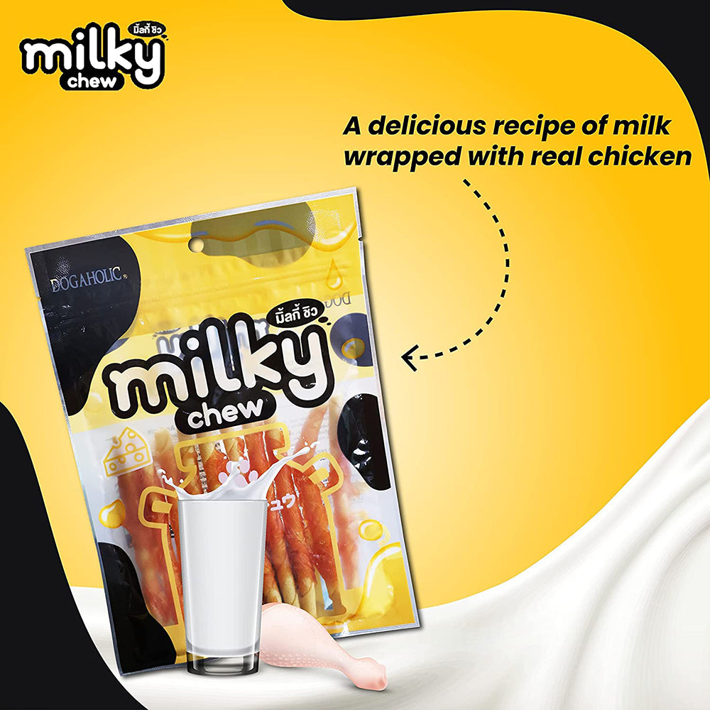 Dogaholic Milky Chew Cheese & Chicken Sticks - 10 Pcs - 130 g_04
