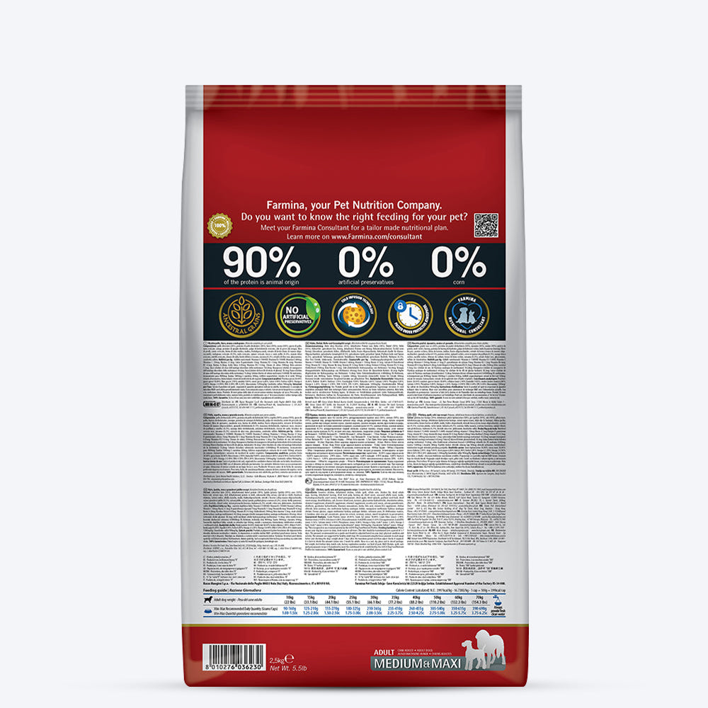Farmina N&D Low Grain Medium & Maxi Breed Adult Dry Dog Food - Chicken & Pomegranate-08