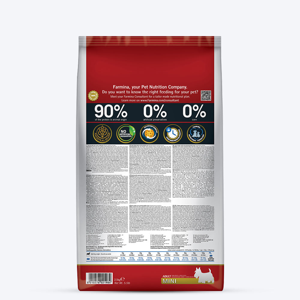 Farmina N&D Low Grain Mini Breed Adult Dry Dog Food - Chicken & Pomegranate-10