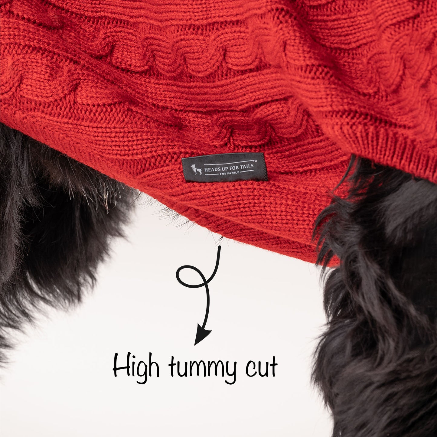 HUFT Cable Knit Sweater - Fire Whirl Red - Heads Up For Tails