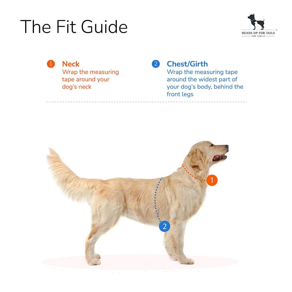 Trixie Premium Nylon H-Harness For Dogs - Red - Heads Up For Tails