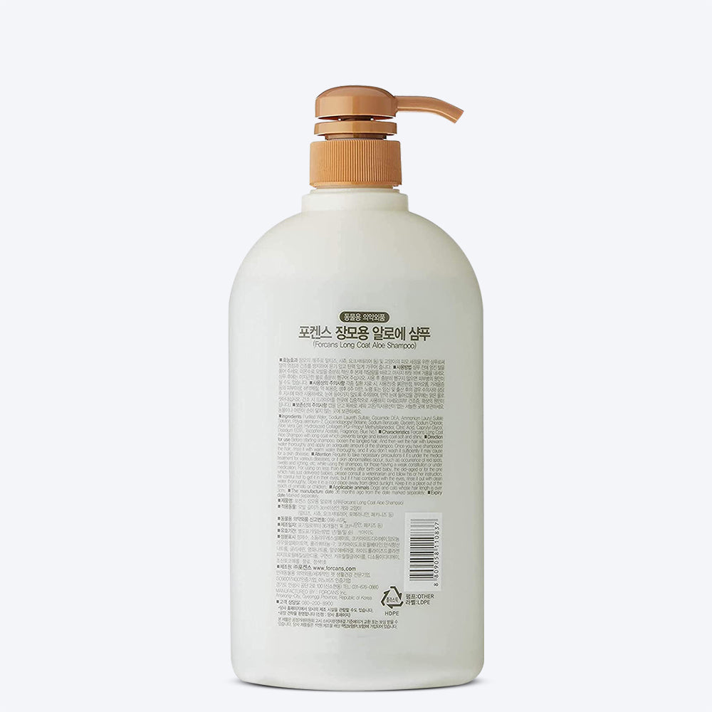 Forcans Long Coat Aloe Dog Shampoo - Heads Up For Tails