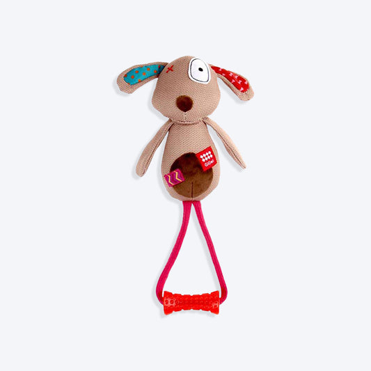 GiGwi Friendz Dog Plush Toy - Dog (with TPR Johnny Stick) - Heads Up For Tails