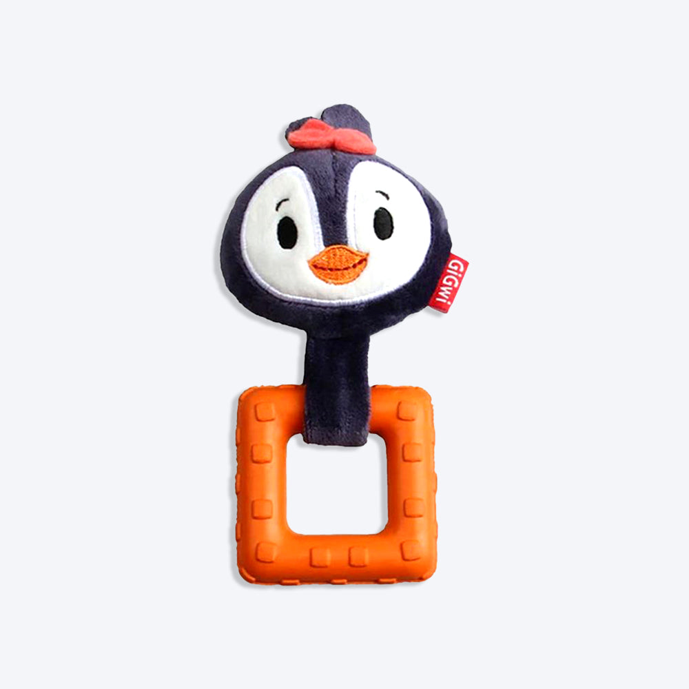 GiGwi Suppa Puppa Pengiun With Squeaker Inside - Small - Heads Up For Tails