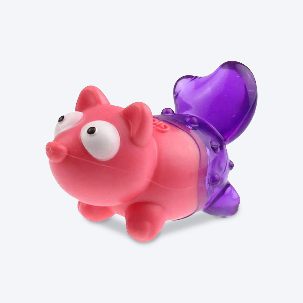 GiGwi Suppa Puppa Squeaker Toy for Dogs - Fox - Pink/Purple - Heads Up For Tails