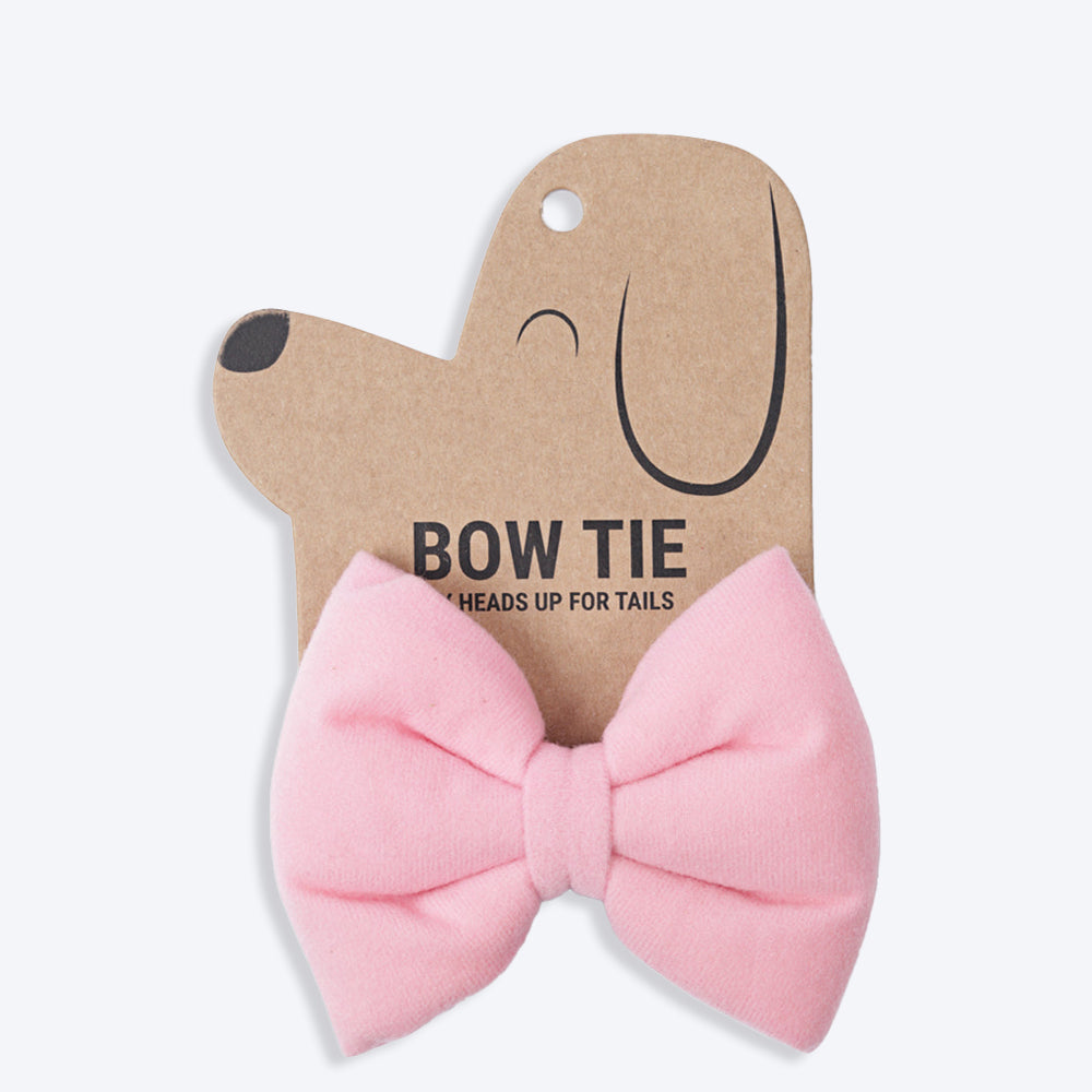 HUFT Best Bud Detachable Dog Bow Tie - Pink - Heads Up For Tails