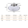HUFT Marble Finish Steel Dog & Cat Bowl - Heads Up For Tails