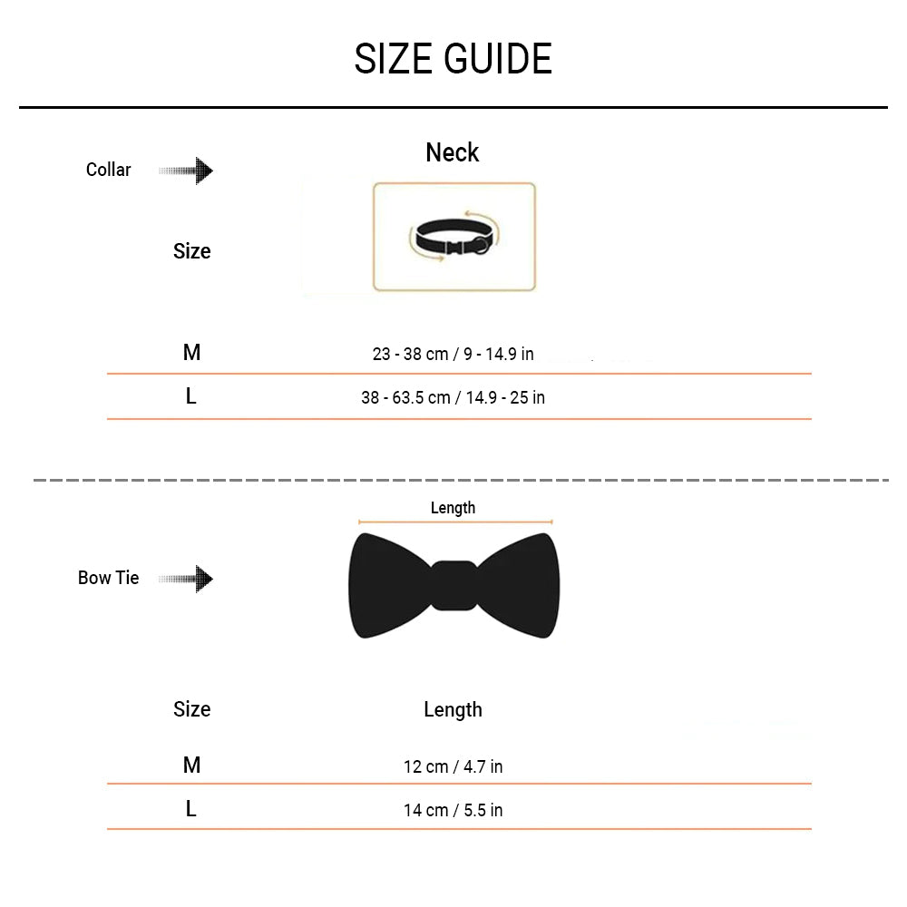 HUFT The Indian Collective Tara Sitara Dog Bow Tie with Strap - Indigo - Heads Up For Tails