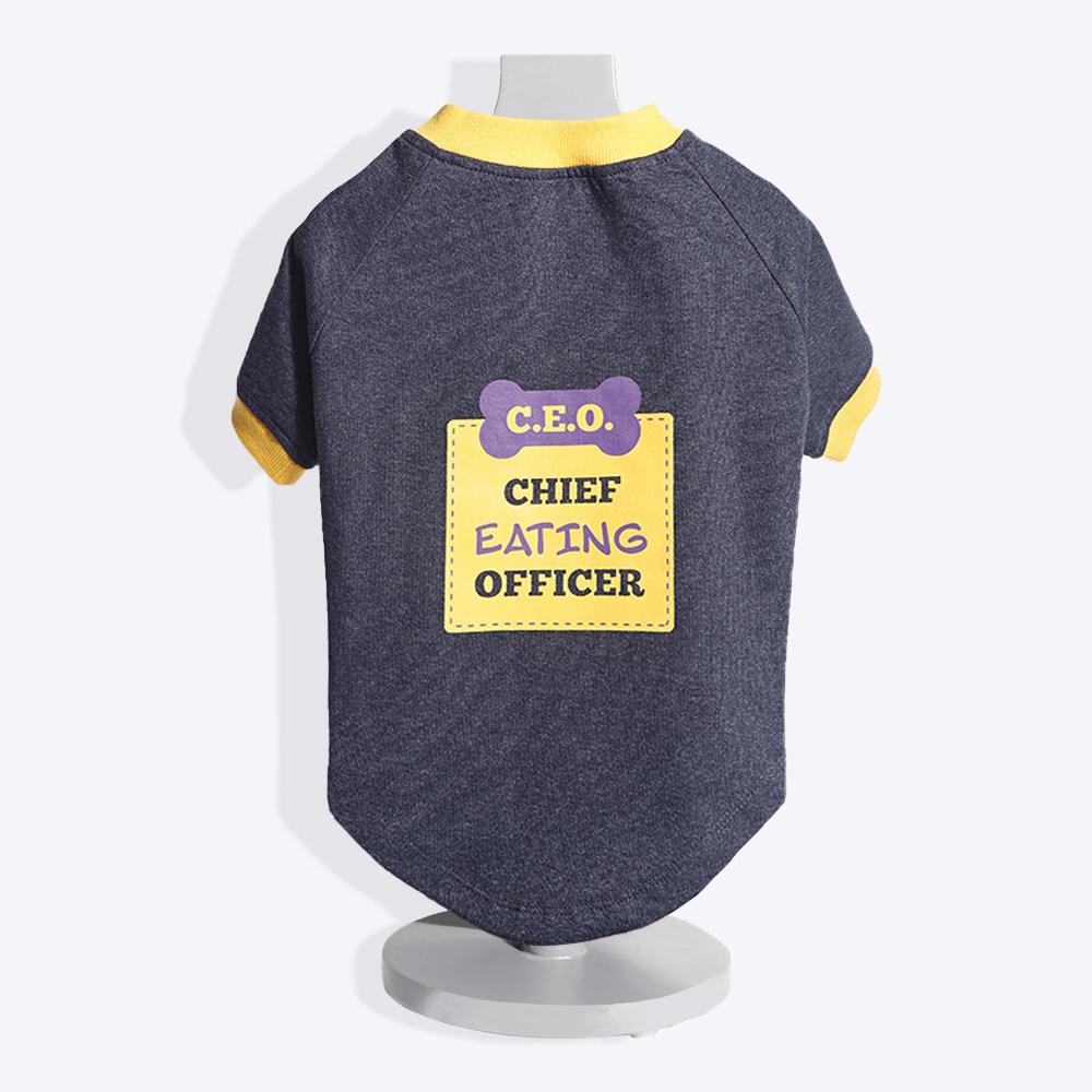 HUFT Fleece Dog Sweatshirt - Blue Melange4