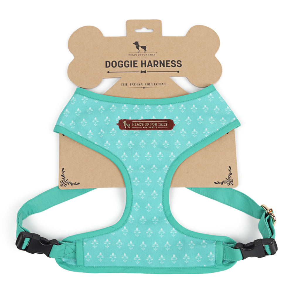 HUFT The Indian Collective Aranya Small Dog Harness - Sky Blue5