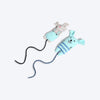 HUFT Cutest Collection Mim and Mo Cat Toys - Blue - Heads Up For Tails