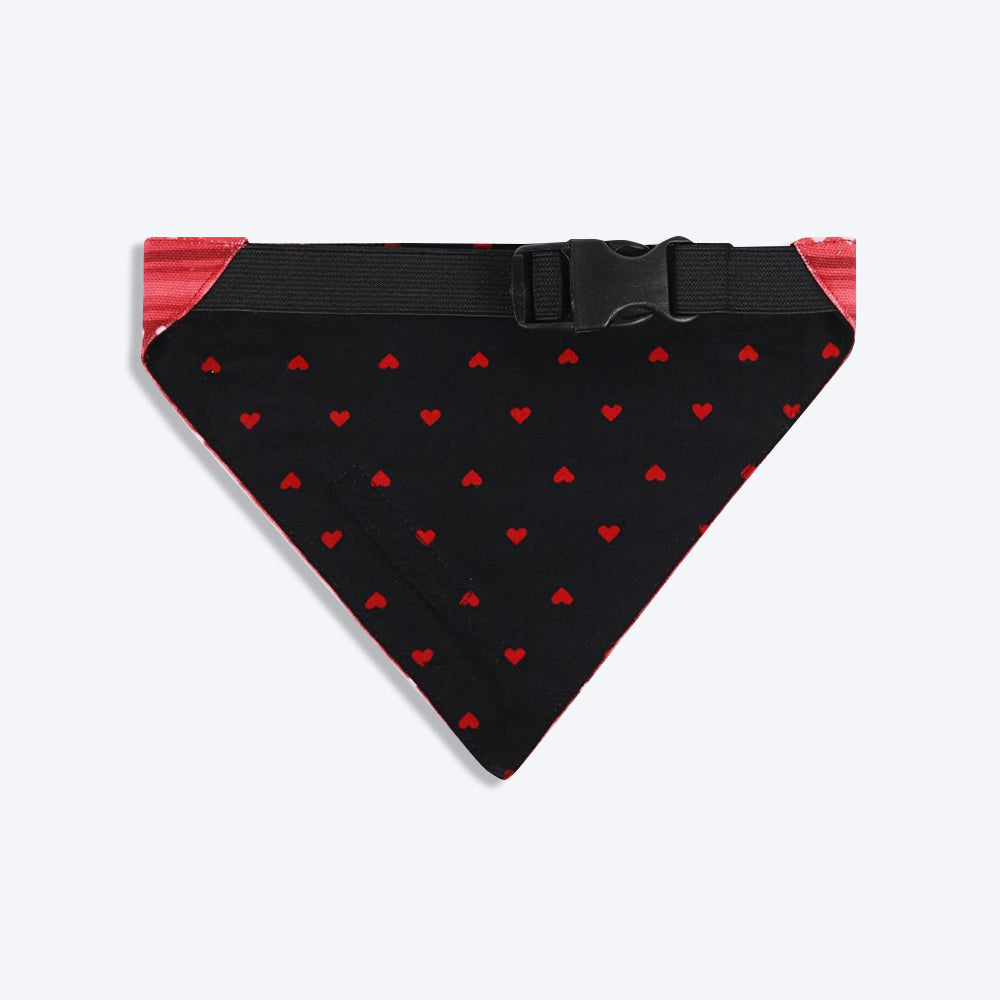 HUFT Heart Stripes Reversible Dog Bandana - Heads Up For Tails