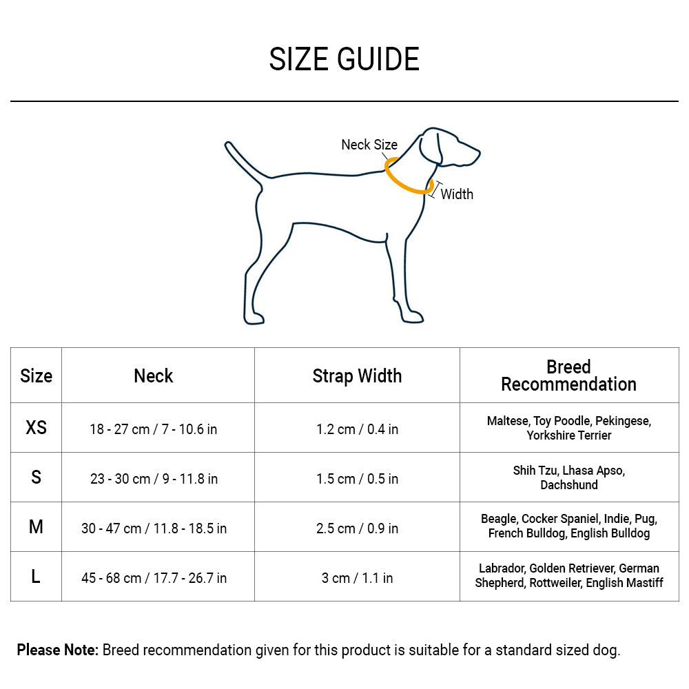 HUFT Modern Art Printed Dog Collar - Heads Up For Tails