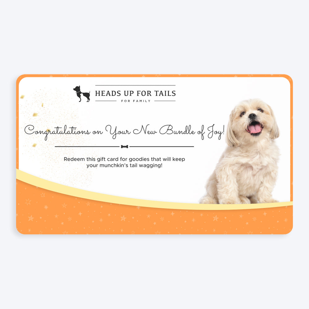 HUFT New Dog Gift Card - Heads Up For Tails