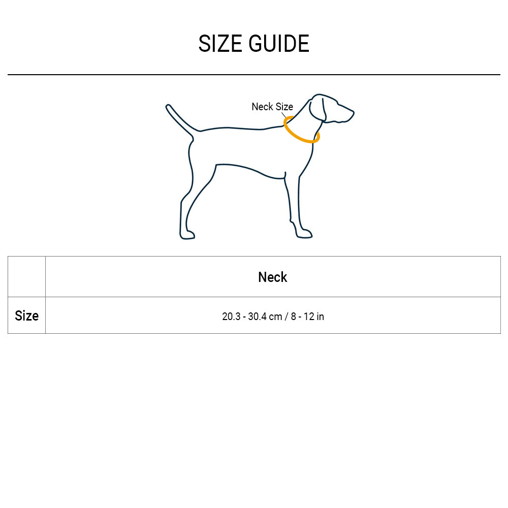 HUFT Nylon Collar For Puppies and Small Dogs - Yellow - Heads Up For Tails