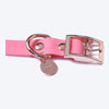HUFT Pastel Pawprint Rain Friendly Dog Collar - Pink - Heads Up For Tails