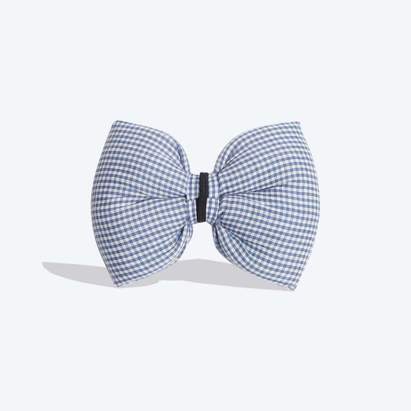 HUFT Personalised Monogrammed Bow Tie for Dogs - Blue - Heads Up For Tails